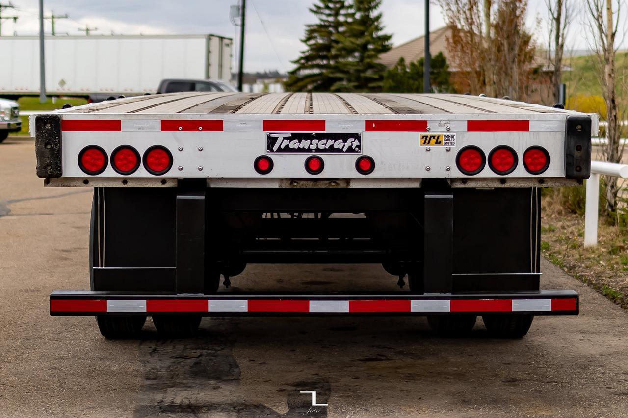 2014 Transcraft Eagle Hiboy 53 Ft Tandem Axle Flat Deck Trailer Red Deer AB