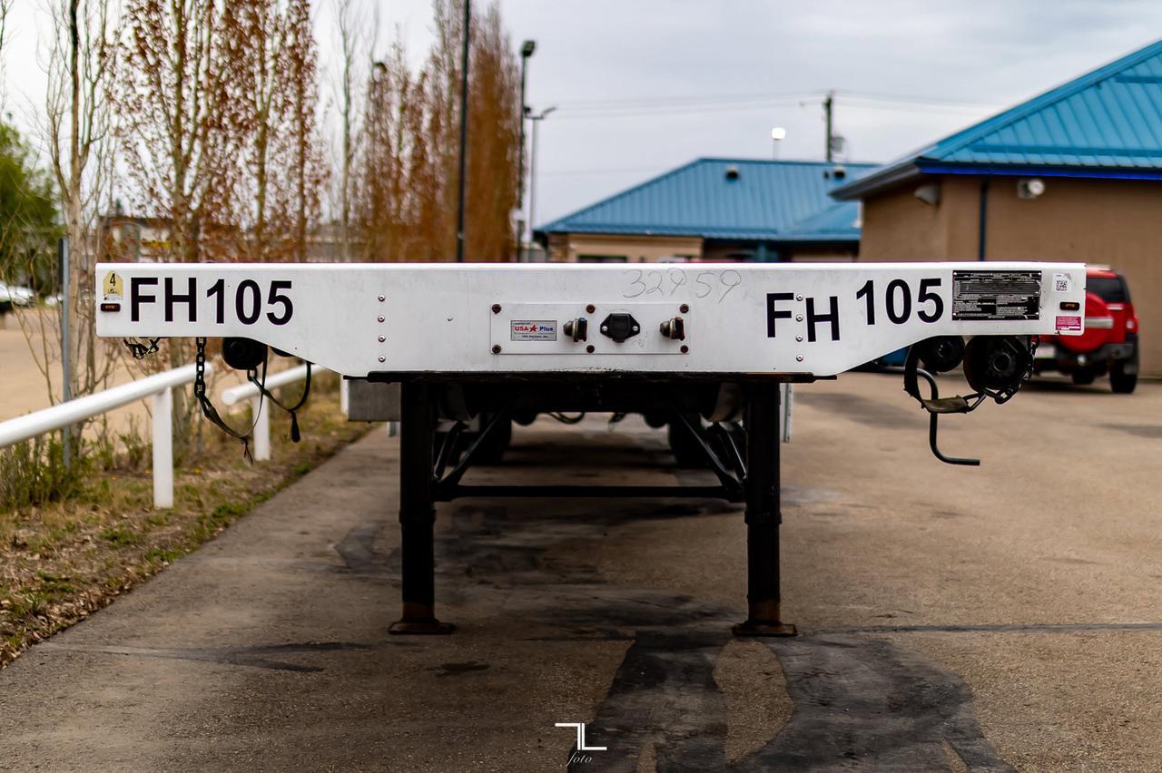 2014 Transcraft Eagle Hiboy 53 Ft Tandem Axle Flat Deck Trailer Red Deer AB