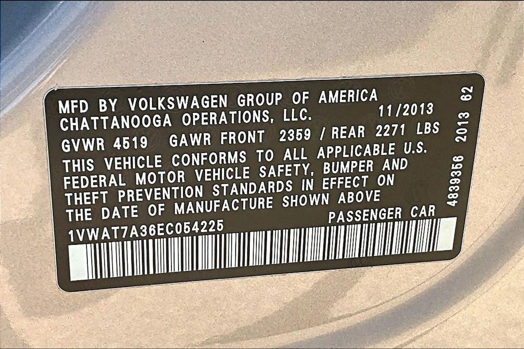 2014 Volkswagen Passat 1.8T Wolfsburg Edition OR