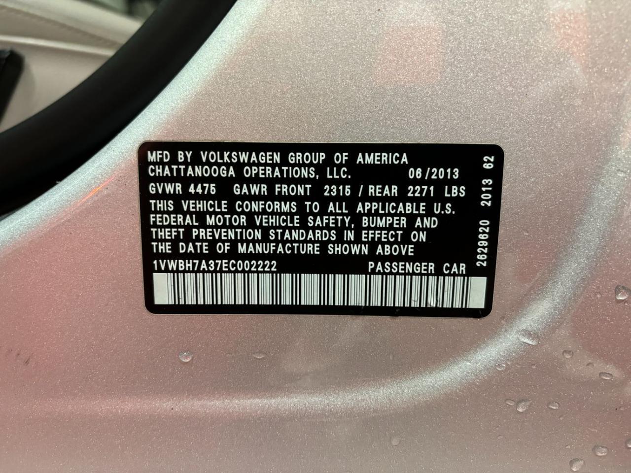 2014 Volkswagen Passat 2.5L SE Franklin OH