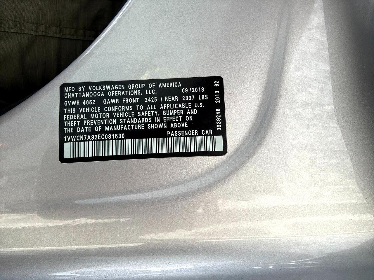 2014 Volkswagen Passat 4dr Sdn 2.0L DSG TDI SEL Premium Jacksonville FL