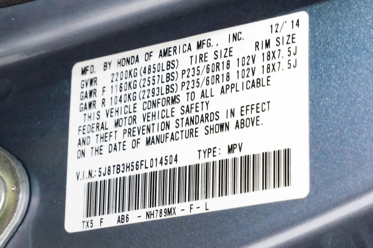 2015 Acura RDX TECH PKG NAVIGATION SUNROOF LEATHER HEATED SEATS REAR CAMERA KEYLESS STRAT BLUETOOTH Carrollton TX