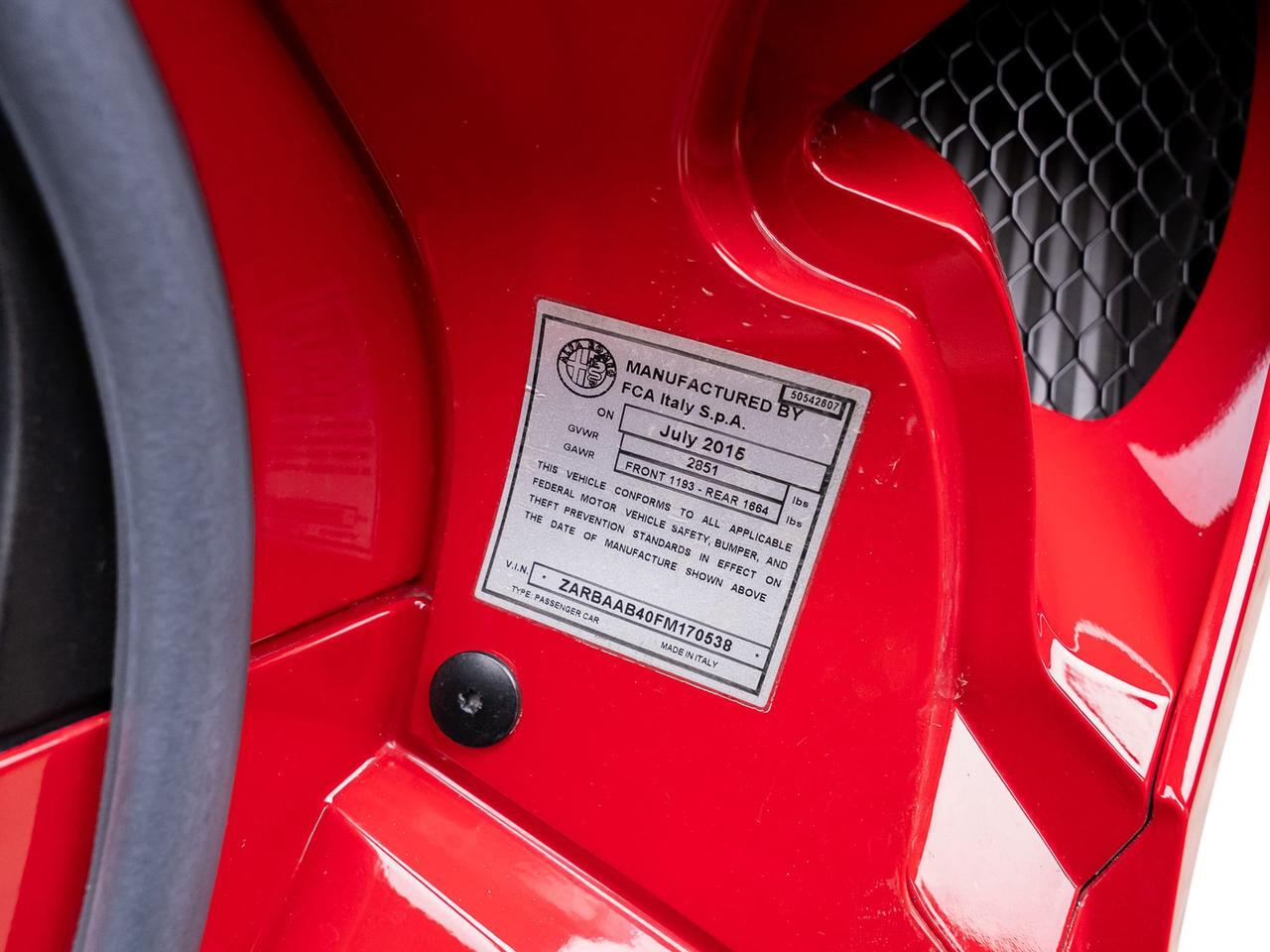 2015 Alfa Romeo 4C Base Ft Lauderdale FL