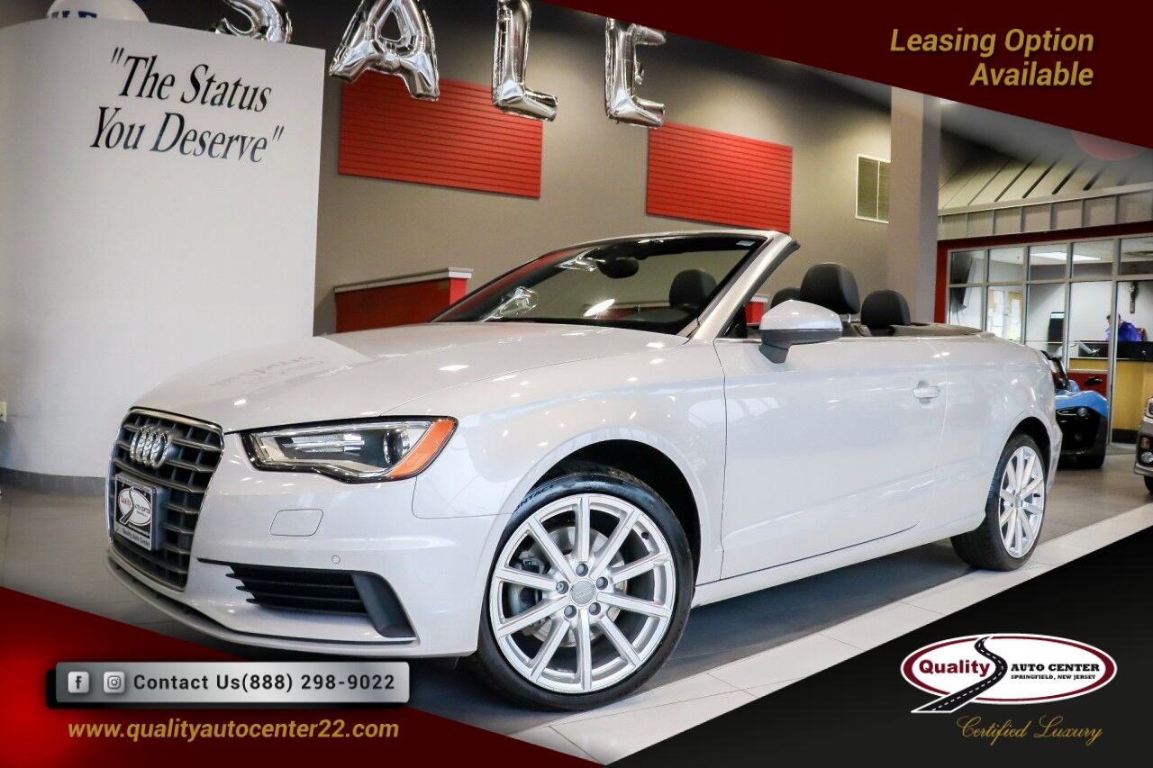 2015 Audi A3 1.8T Premium Soft Top Convertible Driver Assist & Cold Weather PKG, 18'' Wheels Springfield NJ 2015 Audi A3 1.8T Premium Soft Top Convertible Driver Assist & Cold Weather PKG, 18'' Wheels Springfield NJ
