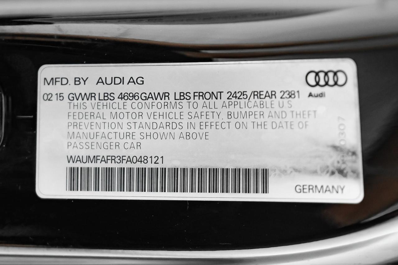 2015 Audi A5 2.0T PREMIUM PLUS QUATTRO S-LINE SPORT PLUS PKG TECH PKG BLIND S Carrollton TX