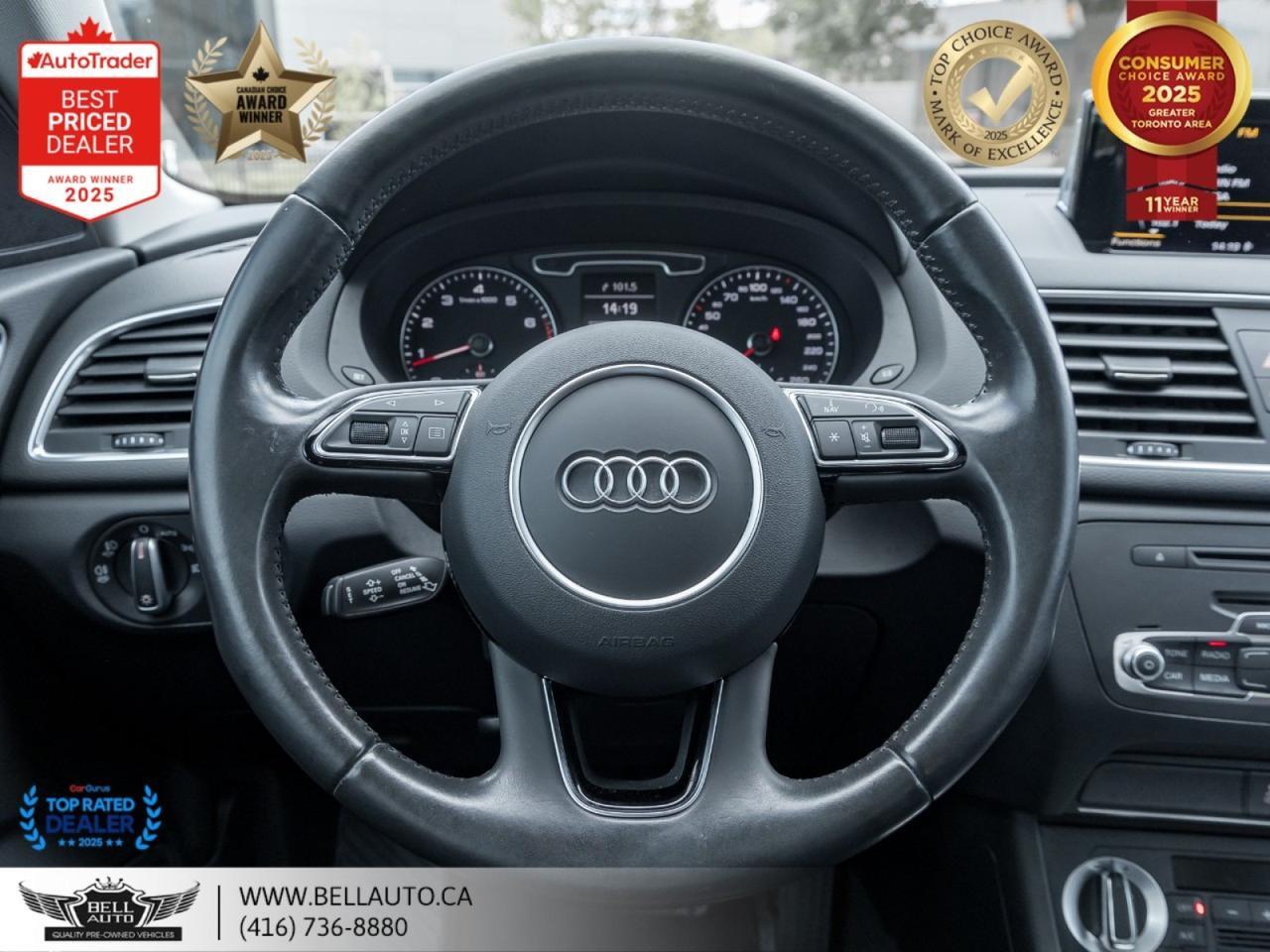 2015 Audi Q3 Technik | KEYLESS START | PANO ROOF | LEATHER | BACKUPCAM | NO ACCIDENT Toronto ON