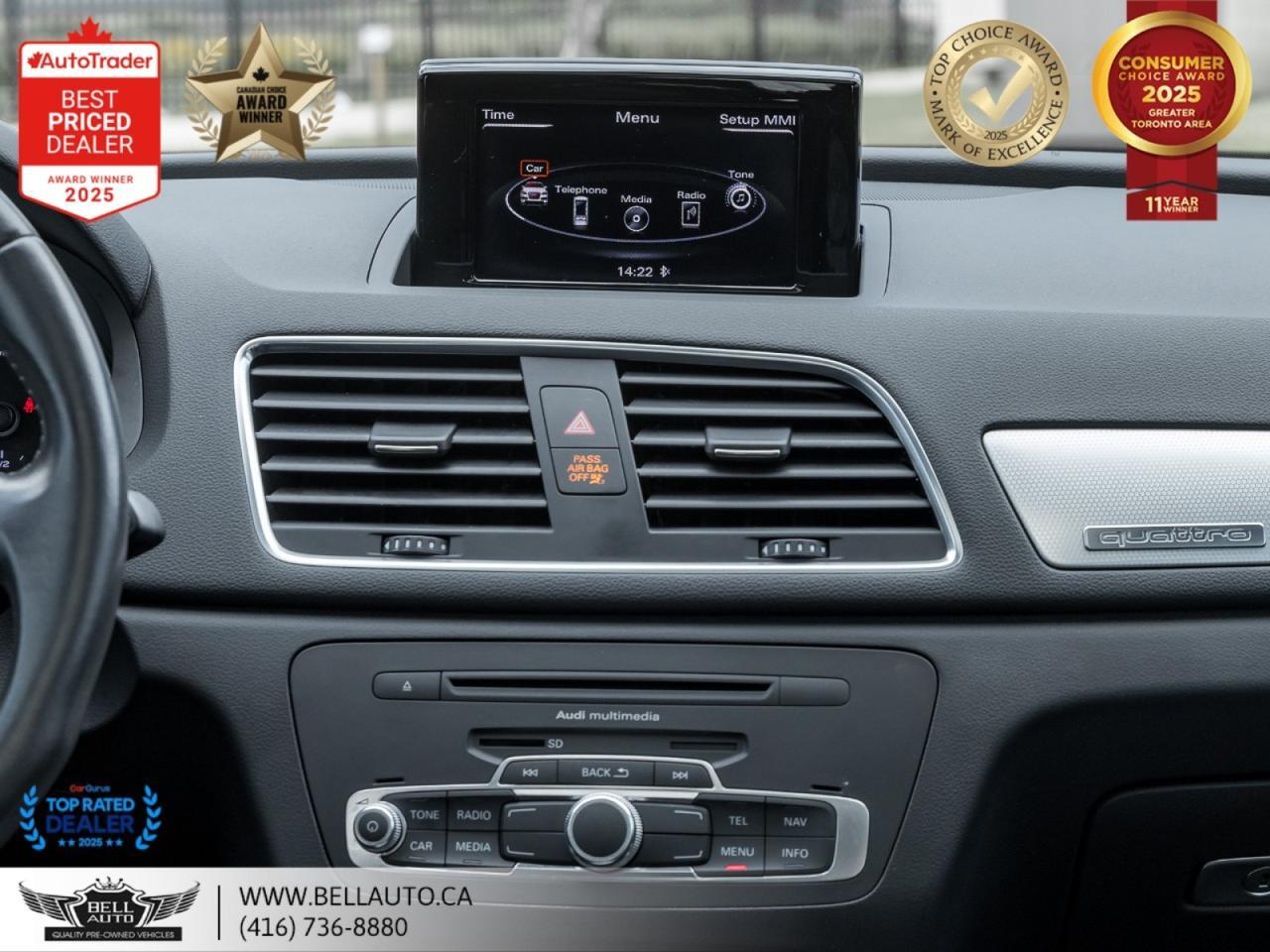 2015 Audi Q3 Technik | KEYLESS START | PANO ROOF | LEATHER | BACKUPCAM | NO ACCIDENT Toronto ON