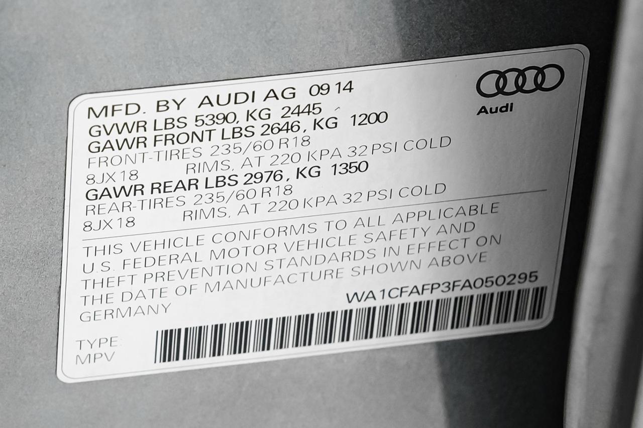 2015 Audi Q5 2.0T PREMIUM QUATTRO PANORAMA LEATHER SEATS REAR CAMERA POWER LIFTGATE Carrollton TX