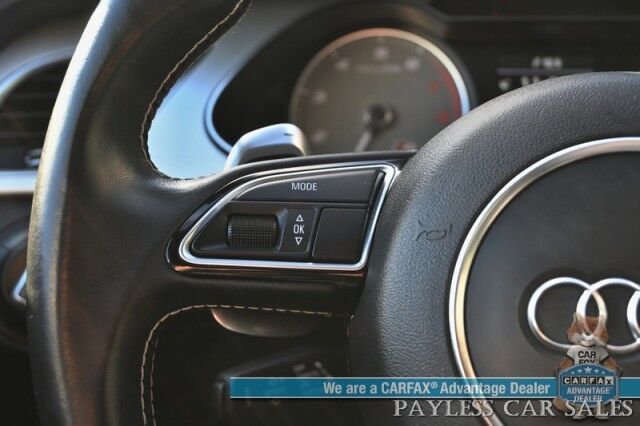 2015 Audi S4 Premium Plus / AWD / Technology Pkg / Power & Heated Leather Seats / Navigation / Sunroof / Blind Spot Alert / Bluetooth / Back Up Camera / Cruise Control / Keyless Entry & Start / 28 MPG / Only 58k Miles / 1-Owner Anchorage AK