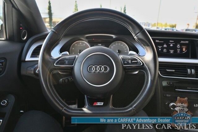 2015 Audi S4 Premium Plus / AWD / Technology Pkg / Power & Heated Leather Seats / Navigation / Sunroof / Blind Spot Alert / Bluetooth / Back Up Camera / Cruise Control / Keyless Entry & Start / 28 MPG / Only 58k Miles / 1-Owner Anchorage AK