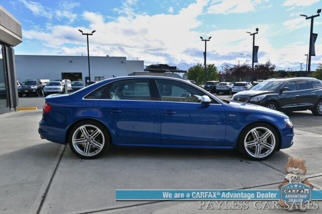 2015 Audi S4 Premium Plus / AWD / Technology Pkg / Power & Heated Leather Seats / Navigation / Sunroof / Blind Spot Alert / Bluetooth / Back Up Camera / Cruise Control / Keyless Entry & Start / 28 MPG / Only 58k Miles / 1-Owner Anchorage AK