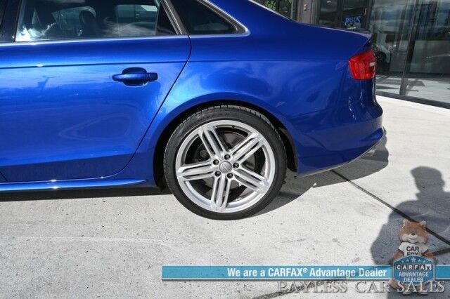 2015 Audi S4 Premium Plus / AWD / Technology Pkg / Power & Heated Leather Seats / Navigation / Sunroof / Blind Spot Alert / Bluetooth / Back Up Camera / Cruise Control / Keyless Entry & Start / 28 MPG / Only 58k Miles / 1-Owner Anchorage AK