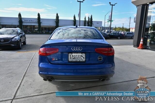 2015 Audi S4 Premium Plus / AWD / Technology Pkg / Power & Heated Leather Seats / Navigation / Sunroof / Blind Spot Alert / Bluetooth / Back Up Camera / Cruise Control / Keyless Entry & Start / 28 MPG / Only 58k Miles / 1-Owner Anchorage AK