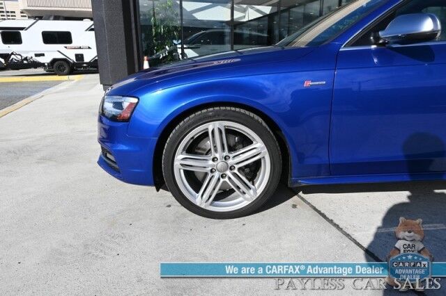 2015 Audi S4 Premium Plus / AWD / Technology Pkg / Power & Heated Leather Seats / Navigation / Sunroof / Blind Spot Alert / Bluetooth / Back Up Camera / Cruise Control / Keyless Entry & Start / 28 MPG / Only 58k Miles / 1-Owner Anchorage AK