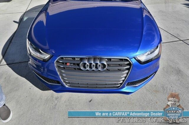 2015 Audi S4 Premium Plus / AWD / Technology Pkg / Power & Heated Leather Seats / Navigation / Sunroof / Blind Spot Alert / Bluetooth / Back Up Camera / Cruise Control / Keyless Entry & Start / 28 MPG / Only 58k Miles / 1-Owner Anchorage AK