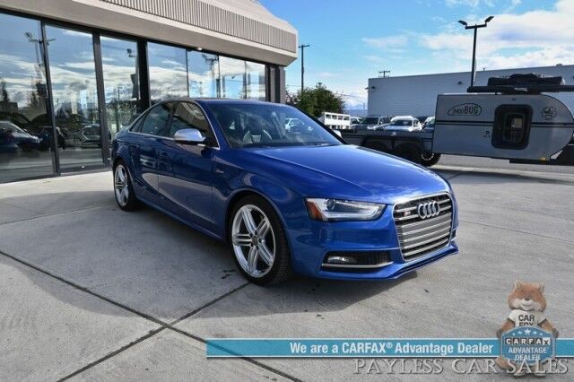 2015 Audi S4 Premium Plus / AWD / Technology Pkg / Power & Heated Leather Seats / Navigation / Sunroof / Blind Spot Alert / Bluetooth / Back Up Camera / Cruise Control / Keyless Entry & Start / 28 MPG / Only 58k Miles / 1-Owner Anchorage AK
