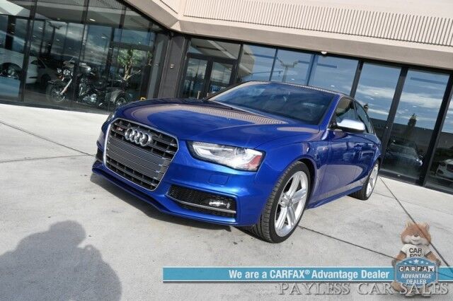 2015 Audi S4 Premium Plus / AWD / Technology Pkg / Power & Heated Leather Seats / Navigation / Sunroof / Blind Spot Alert / Bluetooth / Back Up Camera / Cruise Control / Keyless Entry & Start / 28 MPG / Only 58k Miles / 1-Owner Anchorage AK
