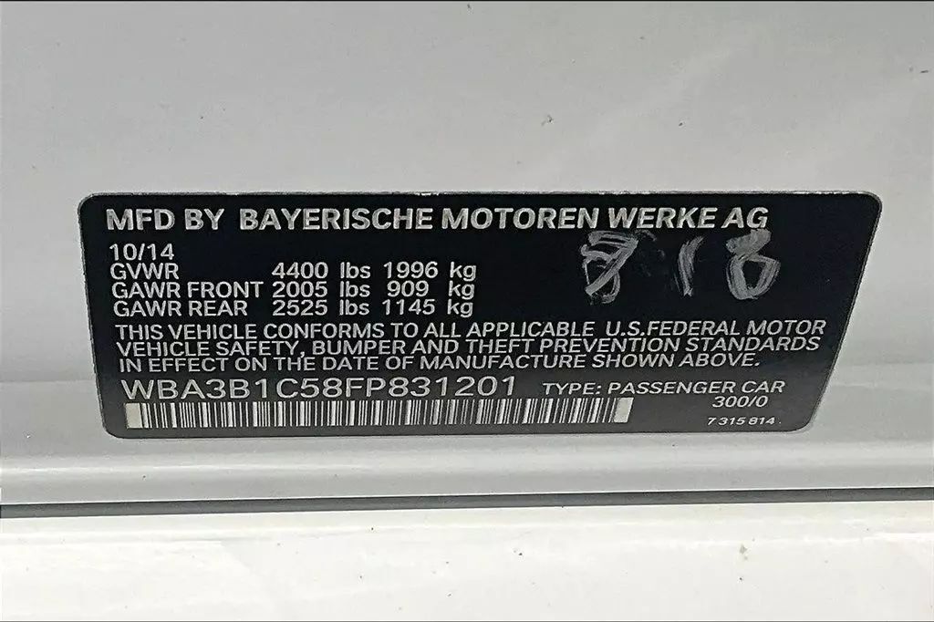 2015 BMW 3 Series 320i Sedan 4D Maitland FL