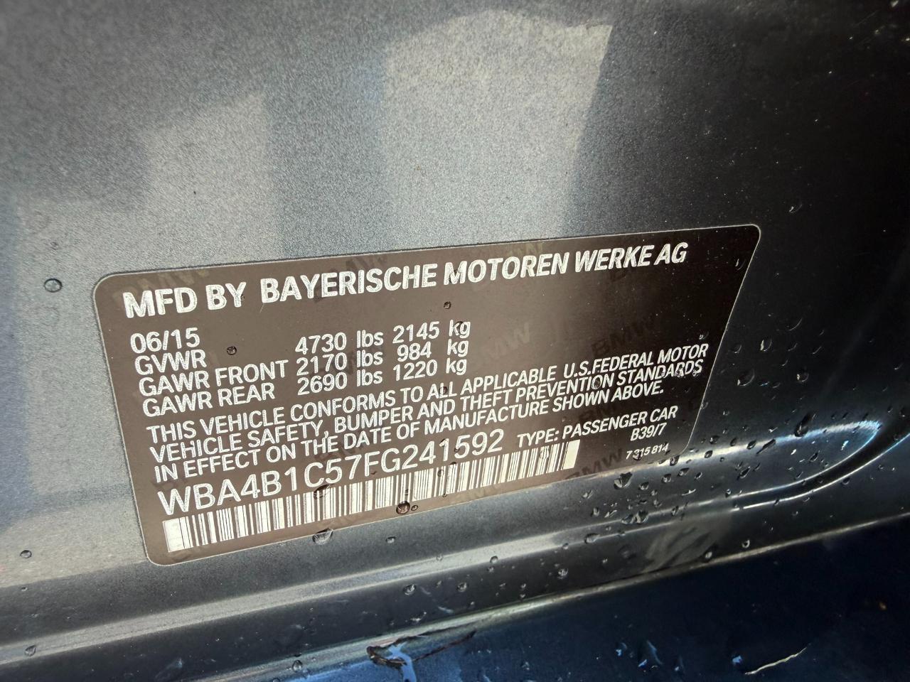 2015 BMW 4 Series 4dr Sdn 435i RWD Gran Coupe Jacksonville FL