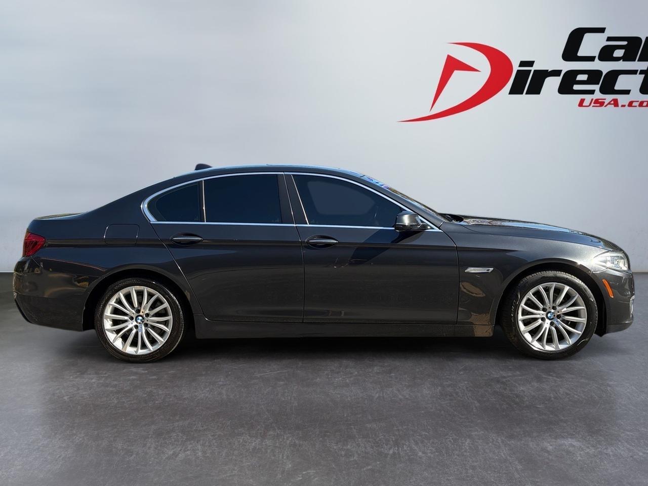 2015 BMW 5 Series 528i, HEADS-UP DISPLAY, PADDLE SHIFTERS, SUNROOF, HEATED SEATS, TINTED WINDOWS, BACKUP CAMERA WITH PARKING SENSORS, NAVIGATION, POWER SEATS, BLUETOOTH/AUX PORT, LOW MILES, CLEAN CARFAX, RIDE IN STYLE ON THE ROAD!