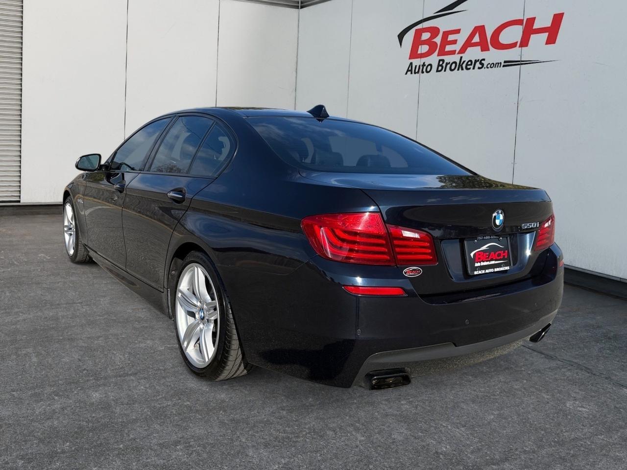 2015 BMW 5 Series 550i, HEATED/VENTILATED SEATS, SUNROOF, BACKUP CAMERA, BLUETOOTH, PADDLE SHIFTERS, POWER MIRRORS, COME AND TEST DRIVE THIS BMW TODAY! Norfolk VA