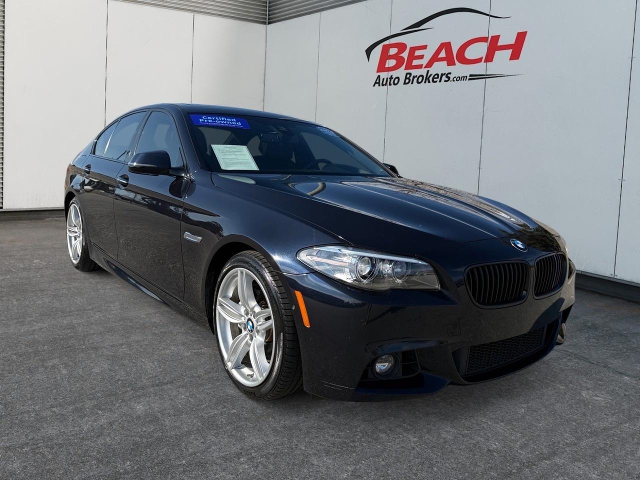 2015 BMW 5 Series 550i, HEATED/VENTILATED SEATS, SUNROOF, BACKUP CAMERA, BLUETOOTH, PADDLE SHIFTERS, POWER MIRRORS, COME AND TEST DRIVE THIS BMW TODAY!
