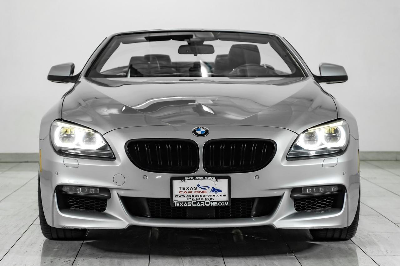 2015 BMW 650i Convertible HEADUP DISPLAY BLIND SPOT ASSIST LANE DEPARTURE NAVIGATION LEATH