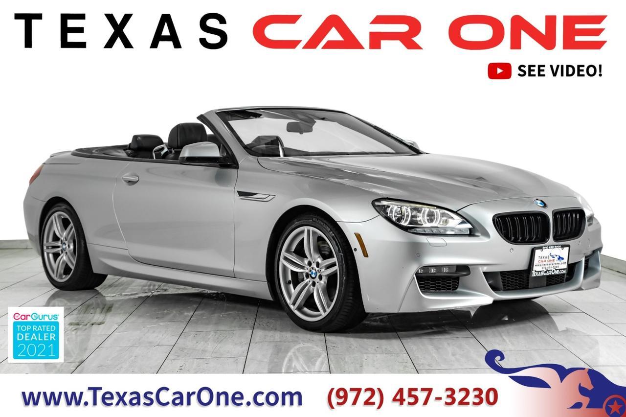 2015 BMW 650i Convertible HEADUP DISPLAY BLIND SPOT ASSIST LANE DEPARTURE NAVIGATION LEATH