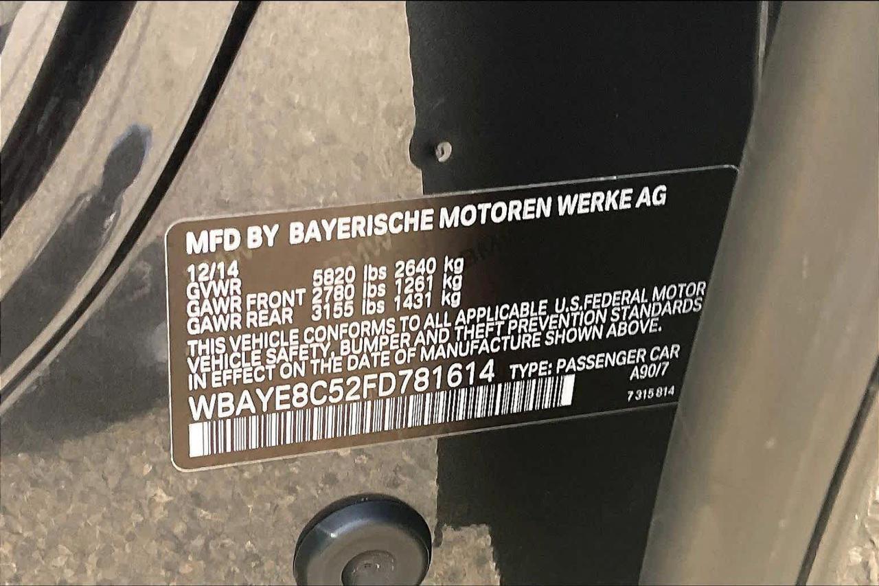 2015 BMW 7 Series 750Li Roseville CA