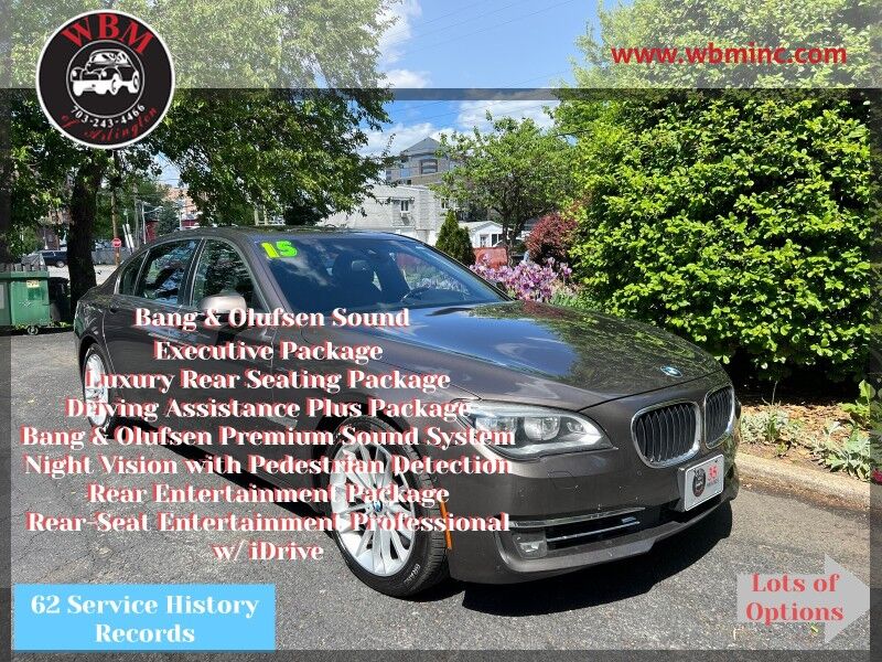 2015 BMW 7 Series 750Li xDrive AWD w/ Rear-Seat Entertainment Professional w/ iDri