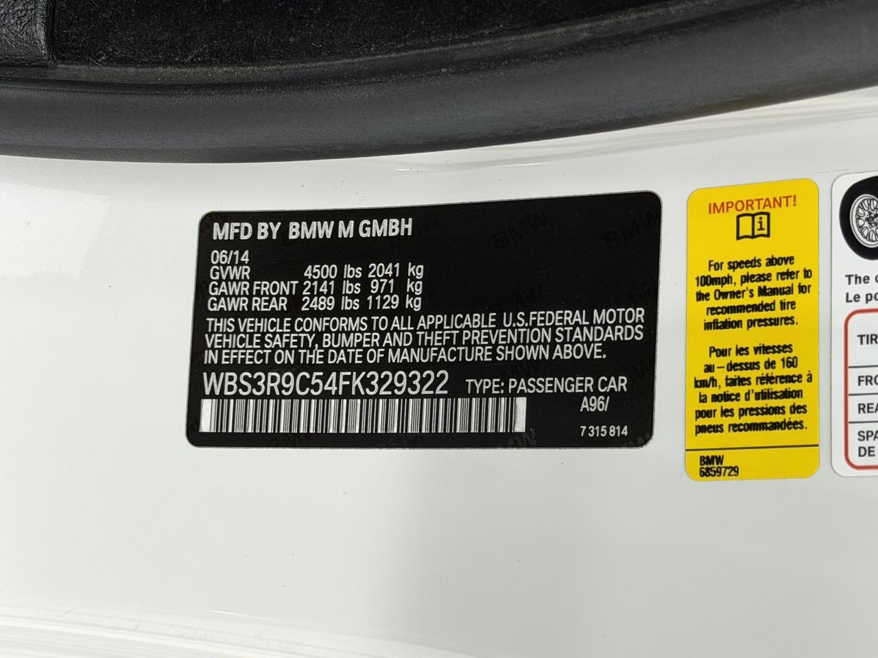 2015 BMW M4 Base Newark DE