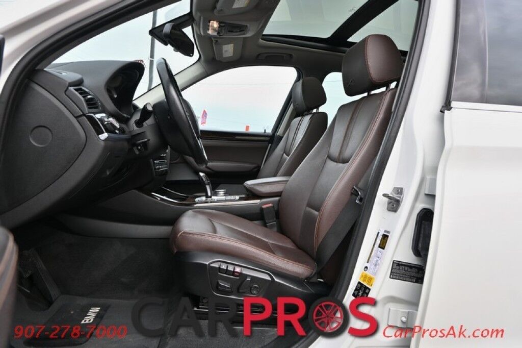 2015 BMW X3 xDrive28i - 2.0L - Automatic - All Wheel Drive - Front & 2nd Row Heated Leather Seats - Panoramic Sunroof - Heated Steering Wheel - Keyless Entry - Bluetooth - Rearview Camera - Heads Up Display Anchorage AK