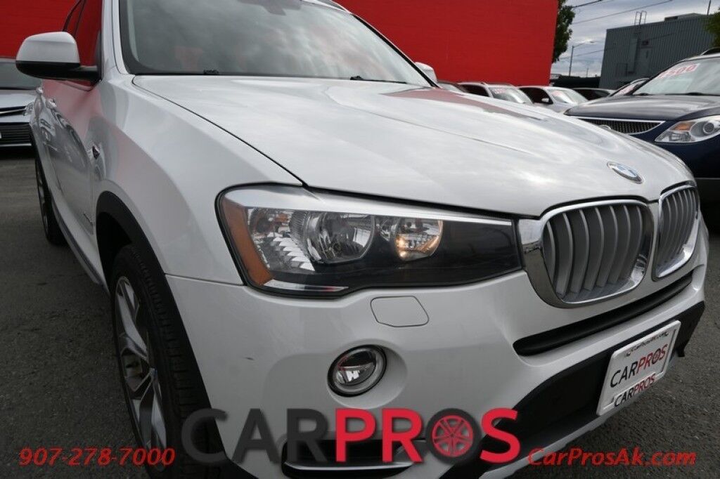 2015 BMW X3 xDrive28i - 2.0L - Automatic - All Wheel Drive - Front & 2nd Row Heated Leather Seats - Panoramic Sunroof - Heated Steering Wheel - Keyless Entry - Bluetooth - Rearview Camera - Heads Up Display Anchorage AK