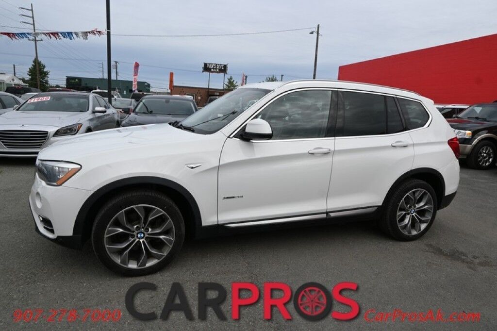 2015 BMW X3 xDrive28i - 2.0L - Automatic - All Wheel Drive - Front & 2nd Row Heated Leather Seats - Panoramic Sunroof - Heated Steering Wheel - Keyless Entry - Bluetooth - Rearview Camera - Heads Up Display Anchorage AK