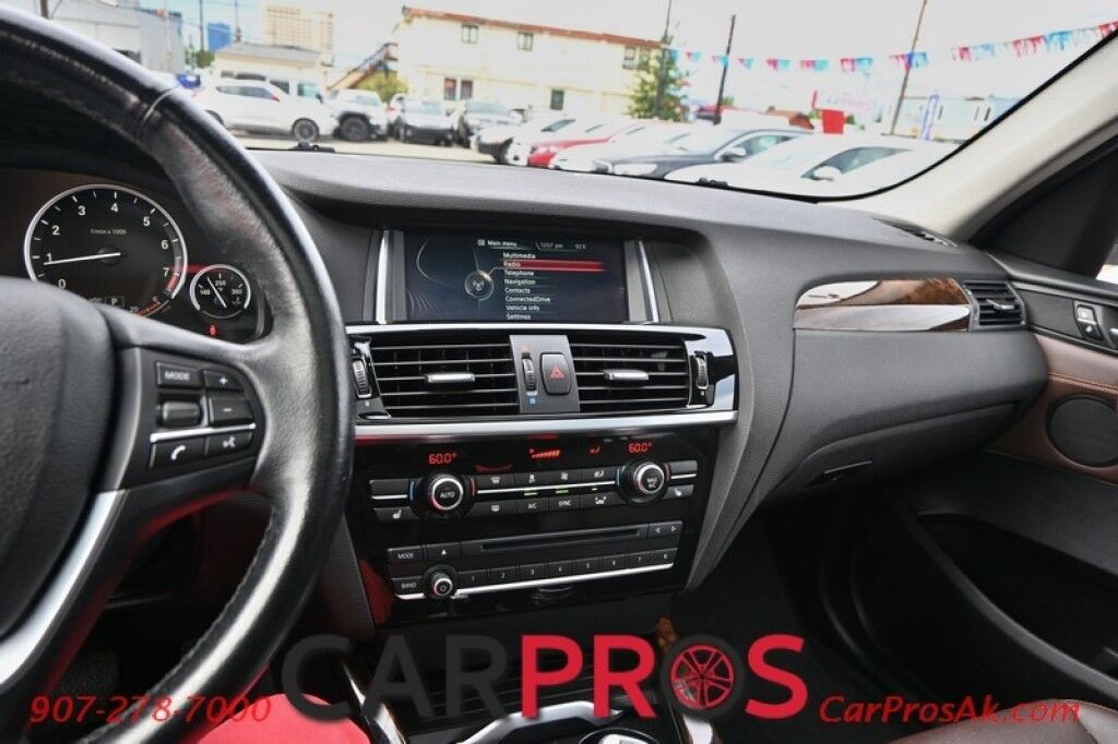 2015 BMW X3 xDrive28i - 2.0L - Automatic - All Wheel Drive - Front & 2nd Row Heated Leather Seats - Panoramic Sunroof - Heated Steering Wheel - Keyless Entry - Bluetooth - Rearview Camera - Heads Up Display Anchorage AK