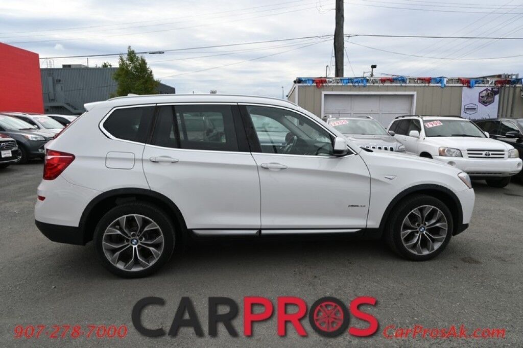 2015 BMW X3 xDrive28i - 2.0L - Automatic - All Wheel Drive - Front & 2nd Row Heated Leather Seats - Panoramic Sunroof - Heated Steering Wheel - Keyless Entry - Bluetooth - Rearview Camera - Heads Up Display Anchorage AK