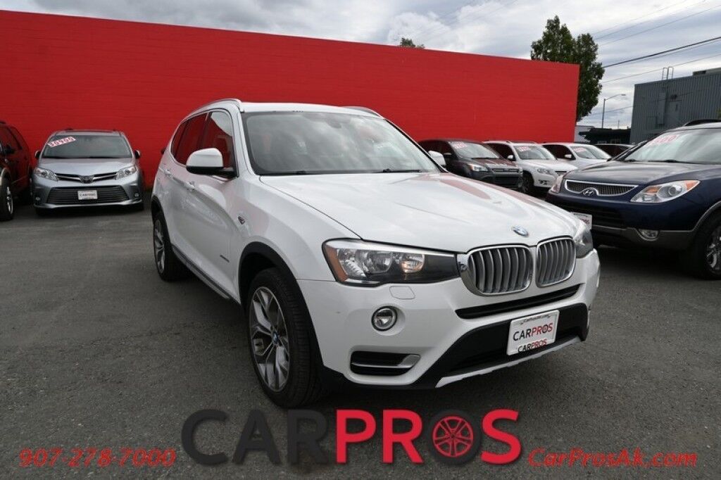 2015 BMW X3 xDrive28i - 2.0L - Automatic - All Wheel Drive - Front & 2nd Row Heated Leather Seats - Panoramic Sunroof - Heated Steering Wheel - Keyless Entry - Bluetooth - Rearview Camera - Heads Up Display Anchorage AK
