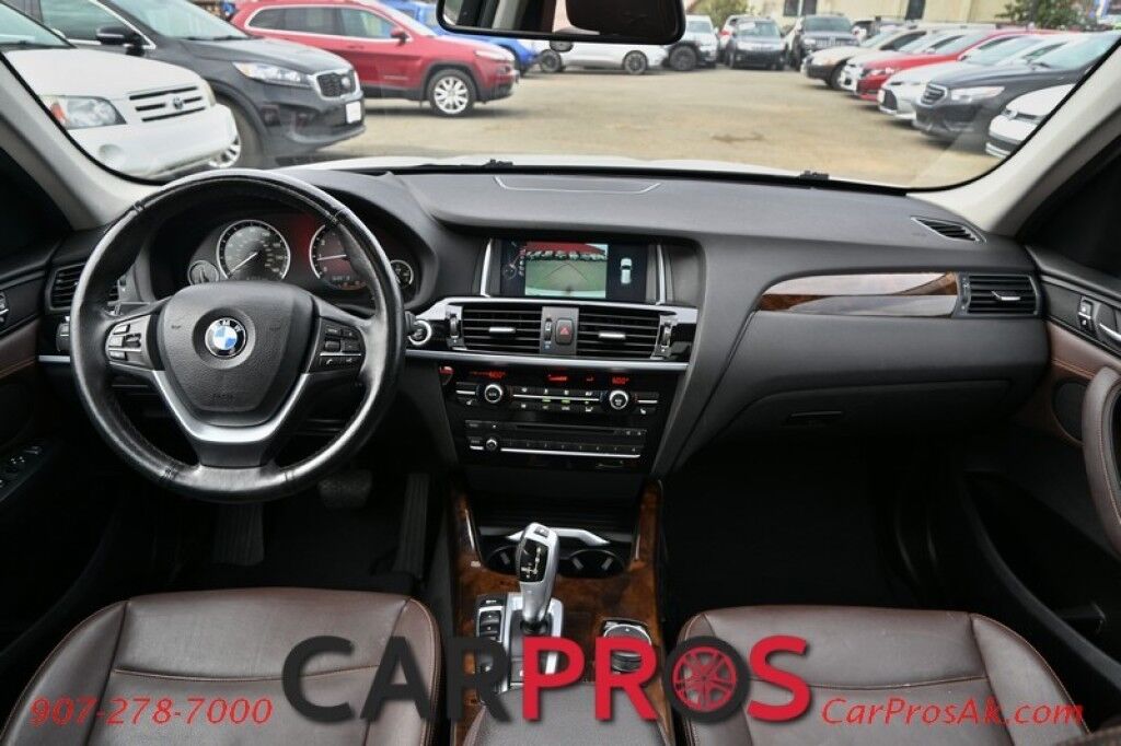 2015 BMW X3 xDrive28i - 2.0L - Automatic - All Wheel Drive - Front & 2nd Row Heated Leather Seats - Panoramic Sunroof - Heated Steering Wheel - Keyless Entry - Bluetooth - Rearview Camera - Heads Up Display Anchorage AK