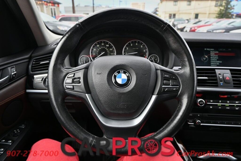 2015 BMW X3 xDrive28i - 2.0L - Automatic - All Wheel Drive - Front & 2nd Row Heated Leather Seats - Panoramic Sunroof - Heated Steering Wheel - Keyless Entry - Bluetooth - Rearview Camera - Heads Up Display Anchorage AK