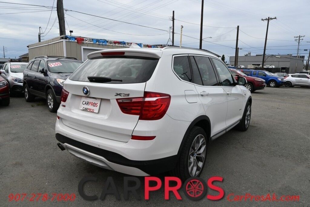2015 BMW X3 xDrive28i - 2.0L - Automatic - All Wheel Drive - Front & 2nd Row Heated Leather Seats - Panoramic Sunroof - Heated Steering Wheel - Keyless Entry - Bluetooth - Rearview Camera - Heads Up Display Anchorage AK