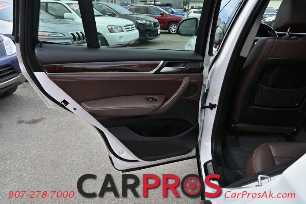 2015 BMW X3 xDrive28i - 2.0L - Automatic - All Wheel Drive - Front & 2nd Row Heated Leather Seats - Panoramic Sunroof - Heated Steering Wheel - Keyless Entry - Bluetooth - Rearview Camera - Heads Up Display Anchorage AK