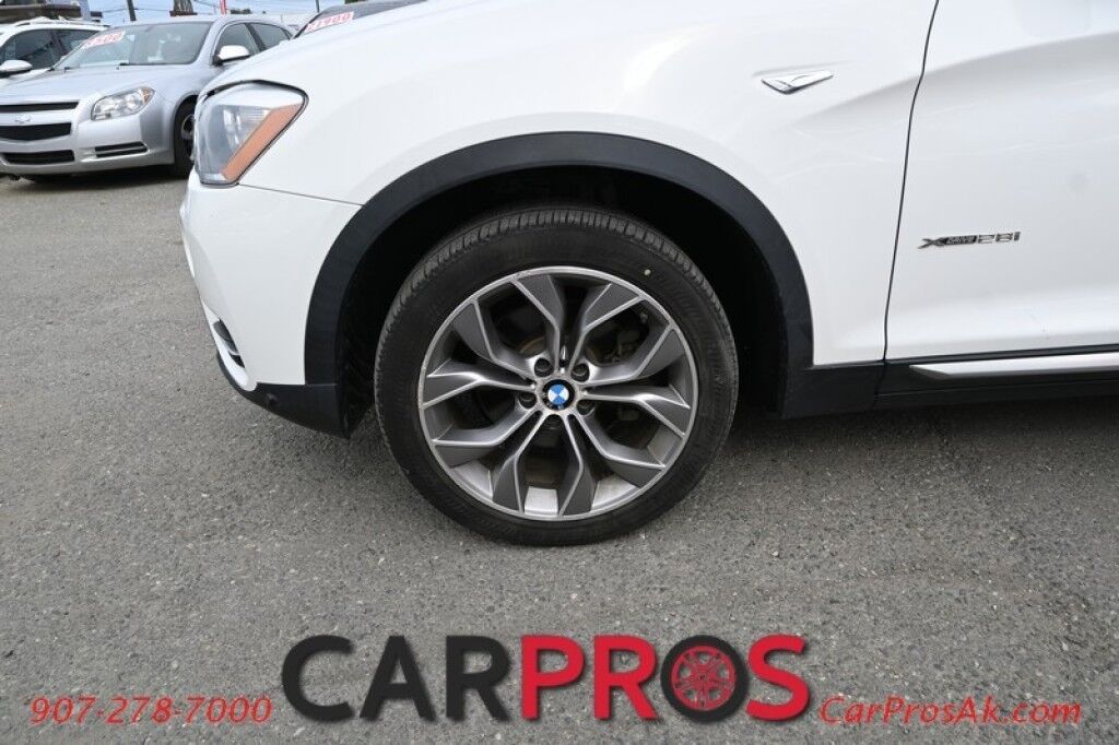 2015 BMW X3 xDrive28i - 2.0L - Automatic - All Wheel Drive - Front & 2nd Row Heated Leather Seats - Panoramic Sunroof - Heated Steering Wheel - Keyless Entry - Bluetooth - Rearview Camera - Heads Up Display Anchorage AK