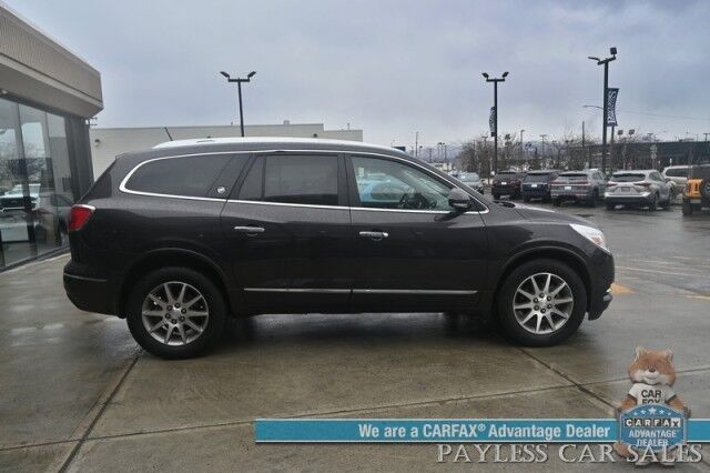 2015 Buick Enclave Leather / AWD / Auto Start / Power & Heated Leather Seats / Heated Steering Wheel / Bose Speakers / Sunroof / Blind Spot Alert / Bluetooth & USB Input / 3rd Row / Seats 7 / Rear Parking Sensors / 22 MPG Anchorage AK