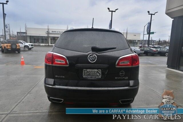 2015 Buick Enclave Leather / AWD / Auto Start / Power & Heated Leather Seats / Heated Steering Wheel / Bose Speakers / Sunroof / Blind Spot Alert / Bluetooth & USB Input / 3rd Row / Seats 7 / Rear Parking Sensors / 22 MPG Anchorage AK