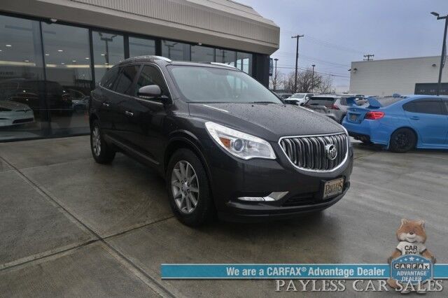 2015 Buick Enclave Leather / AWD / Auto Start / Power & Heated Leather Seats / Heated Steering Wheel / Bose Speakers / Sunroof / Blind Spot Alert / Bluetooth & USB Input / 3rd Row / Seats 7 / Rear Parking Sensors / 22 MPG Anchorage AK