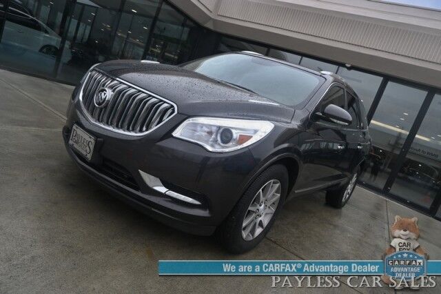 2015 Buick Enclave Leather / AWD / Auto Start / Power & Heated Leather Seats / Heated Steering Wheel / Bose Speakers / Sunroof / Blind Spot Alert / Bluetooth & USB Input / 3rd Row / Seats 7 / Rear Parking Sensors / 22 MPG Anchorage AK