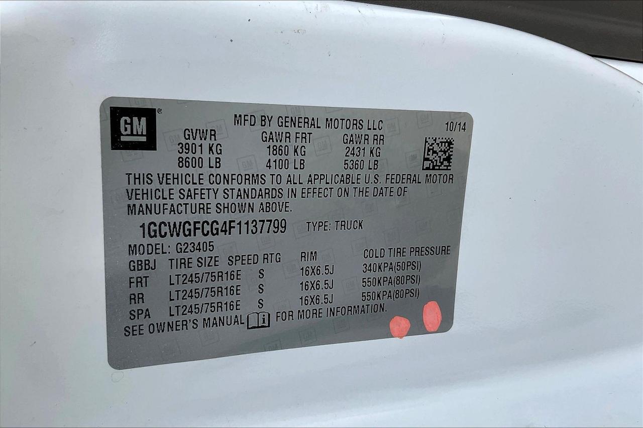 2015 CHEVROLET EXPRESS G2500 Houston TX