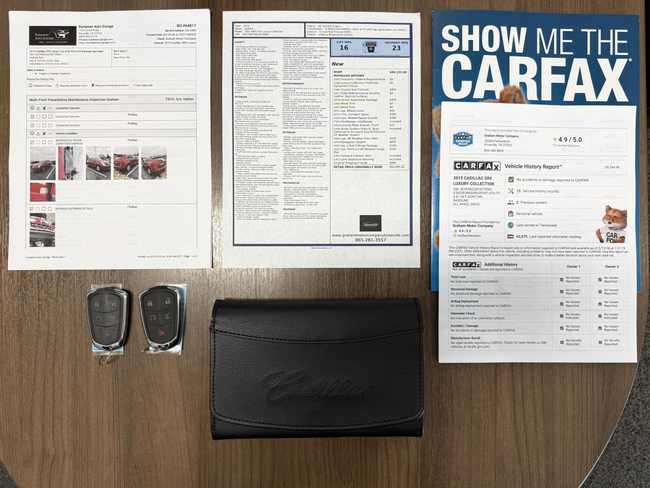 2015 Cadillac SRX Luxury Collection Knoxville TN