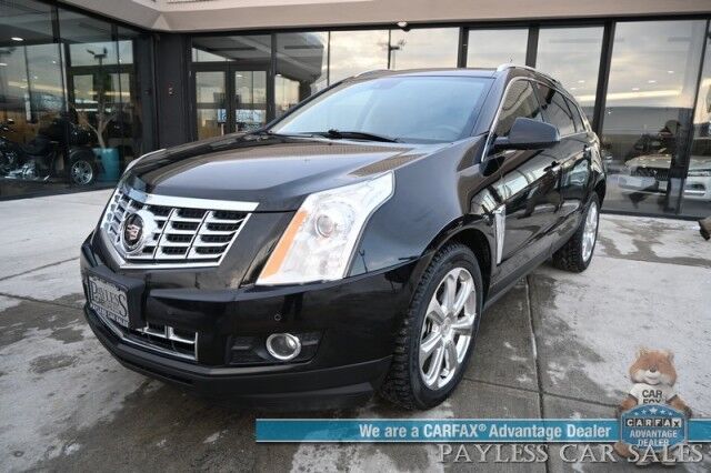 2015 Cadillac SRX Premium Collection / AWD / AutoStart / Driver Assist Pkg / Heated & Cooled Leather Seats / Heated Steering Wheel / Panoramic Sunroof / NAV / Lane Departure & Blind Spot Alert / New Tires / 23 MPG / Low Miles Anchorage AK