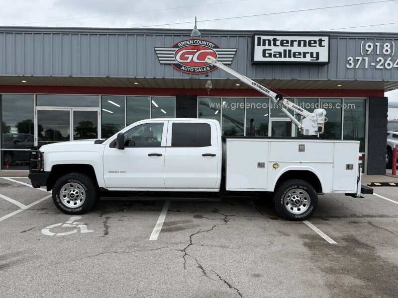 2015 Chevrolet 3500HD SRW 4x4 Utility w/ Crane Work Truck Collinsville OK